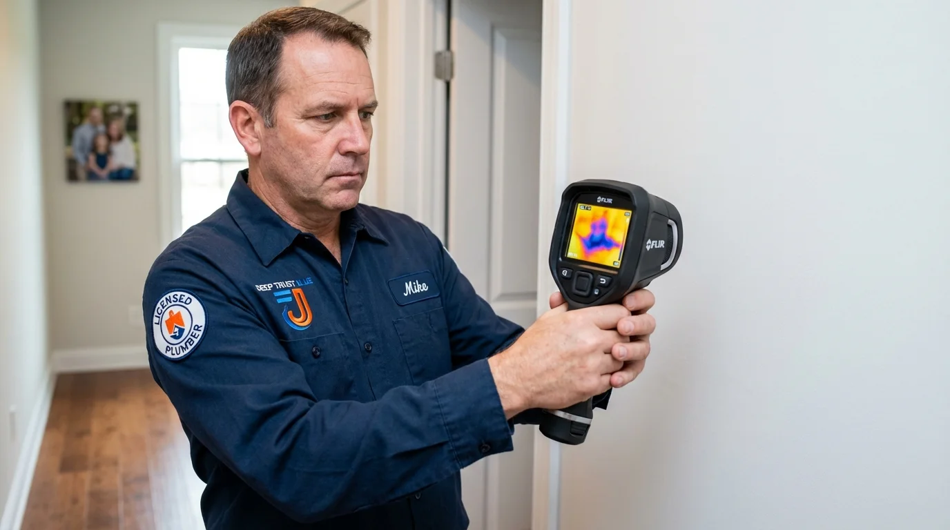 Thermal imaging leak detection by Johns Plumbing LLC in Warrensburg